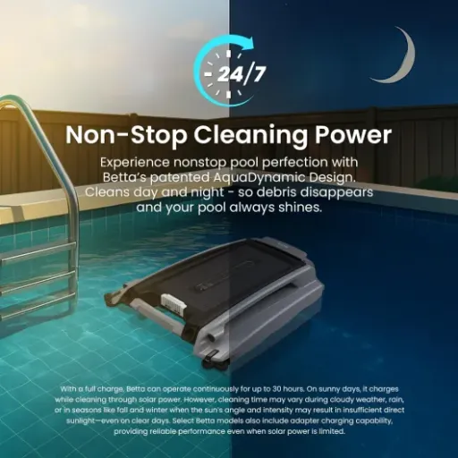 Avis Betta SE Plus : le robot écumeur solaire qui promet une surface de piscine propre en continu