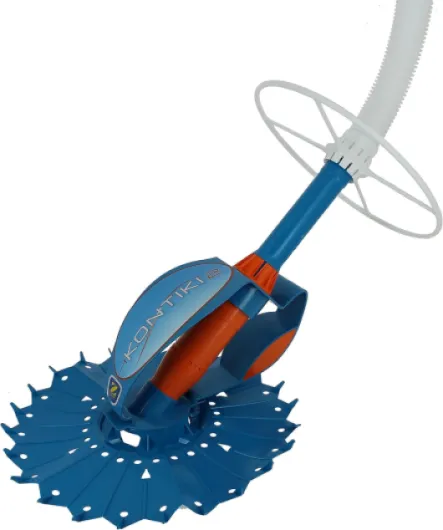 Robot Nettoyeur de Piscine Hydraulique, Fond Seul, Pour Piscines 8 x 4 m Maximum, Aspiration à Diaphragme, Kontiki 2, Bleu/Orange, W70478 Piscines 8 x 4 m maximum Aspiration à diaphragme Unique