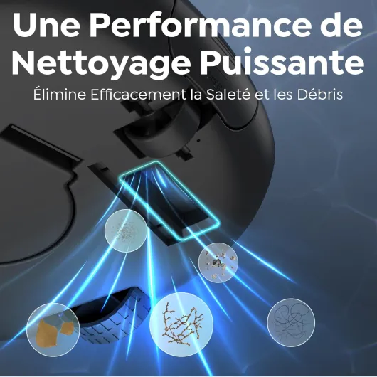 Pleco Se Aspirateur Piscine Hors Sol, 130 Min de Nettoyage Puissant, Charge Rapide en 2,5h, Moteurs à Double Entraînement, Idéal pour Robot Piscine Plat Jusqu'à 80 m² - Blanc