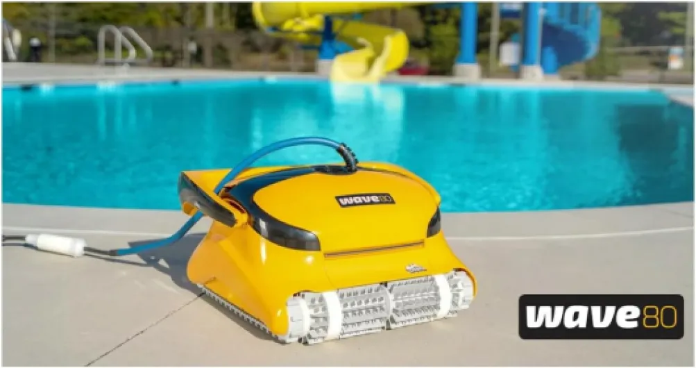 Robot Electrique De Piscine Professionnel 18m Brosse Combinée - WAVE 80 CB