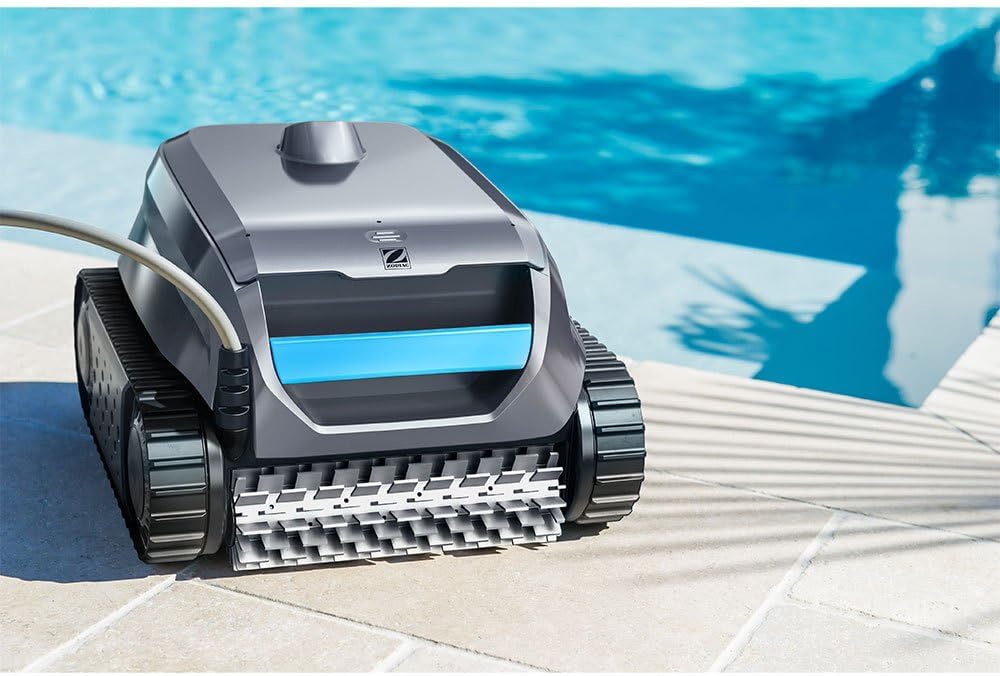 Sweepy SWY 3500 Robot Piscine électrique, jusqu'à 8x4m, nettoie Fond, parois et Ligne d'eau - Inclus câble 14m, boîtier de Commande et Filtration Fine