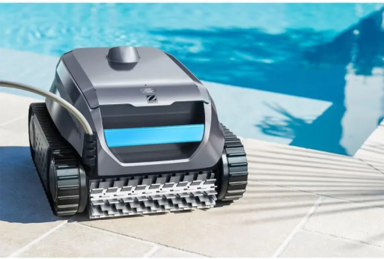 Sweepy SWY 3500 Robot Piscine électrique, jusqu'à 8x4m, nettoie Fond, parois et Ligne d'eau - Inclus câble 14m, boîtier de Commande et Filtration Fine