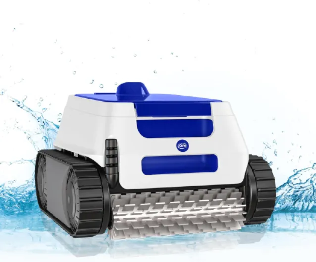 ER230 - Robot Nettoyeur électrique pour piscines enterrées jusqu'à 9x4m, nettoie Le Fond, Les parois et la Ligne d'eau en 2h, Blanc, Bleu et Noir