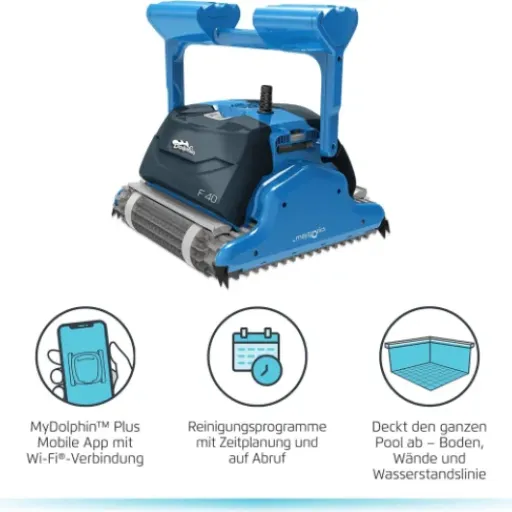 Test Dolphin F40 Robot de Piscine : le nettoyeur qui fait le job sans chichis
