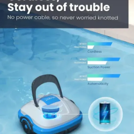 Test WYBOT Robot Piscine : le nettoyeur sans fil qui fait le boulot