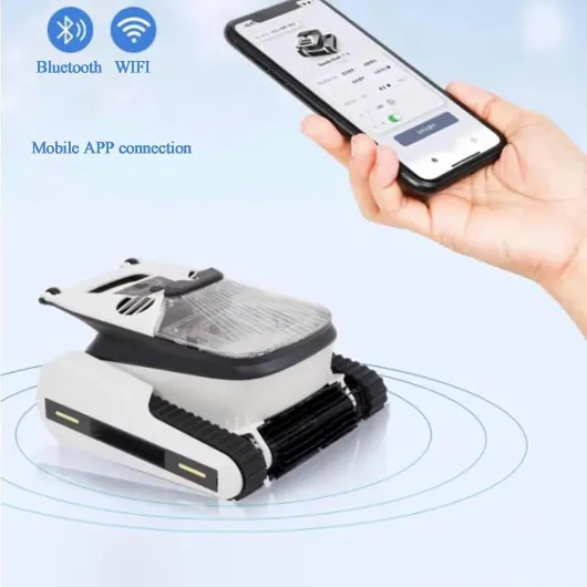 Robot Nettoyeur de Piscine sans Fil pour Piscine Hors Sol, autonomie de 150 à 180 Minutes, pour piscines jusqu'à 2152 pi²