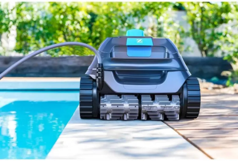 Robot Piscine électrique CNX 10 Zodiac pour Piscine 9 x 4 m - Nettoie Fond, parois et Ligne d’Eau - Aspiration cyclonique et agilité Tout Terrain - Câble de 15 m + Filtration Fine
