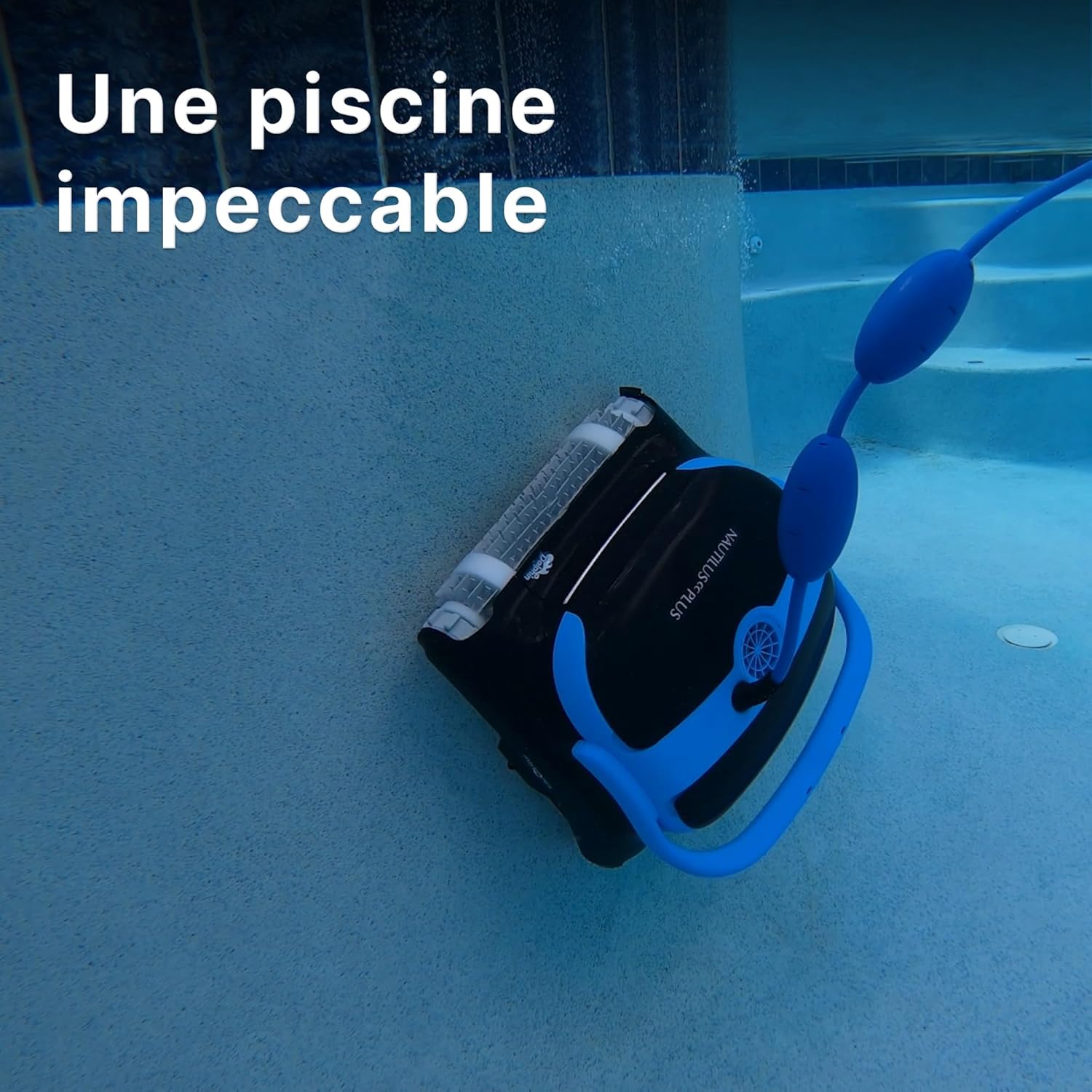 Nautilus CC Plus Robot Nettoyeur électrique avec Fil pour Piscine Hors-Sol Jusqu’à 12 m - Nettoyage Fond et parois - Système de Scan Intelligent