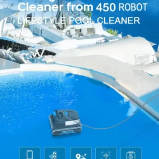 Test du Robot nettoyeur piscine QYOEGSQ : Enfin un robot qui grimpe aux murs