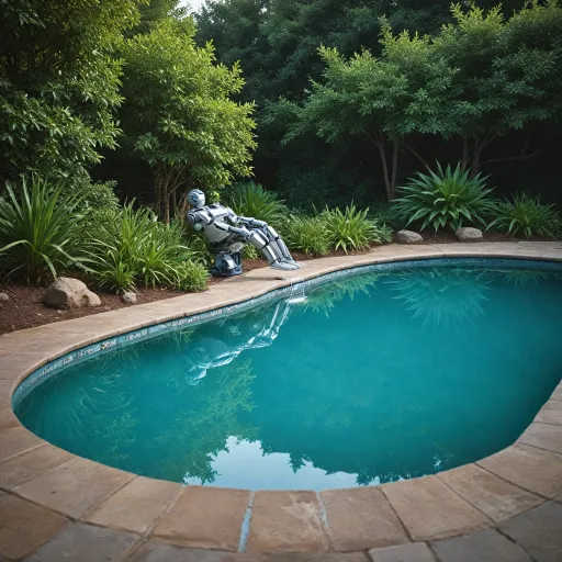 Robot piscine Dolphin sans fil : l’élégance du nettoyage autonome pour votre bassin