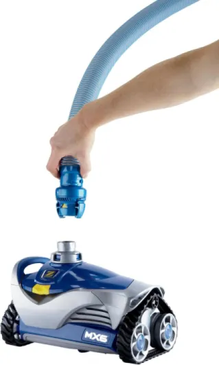 W79102 MX6 - Robot Nettoyeur de Piscine Hydraulique, Fond et Parois, pour Piscines 10 x 5 m Maximum, Aspiration Mécanique