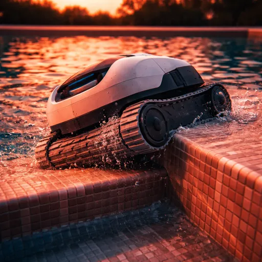 Robot pour piscine enterrée 8x4 : les modèles qui passent vraiment l'angle des marches romaines