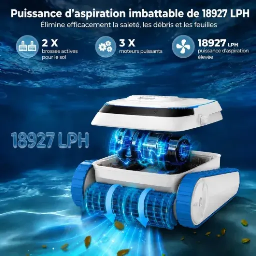Test Robot de Piscine QD40 : le sans-fil qui promet de tout nettoyer (fond, parois, ligne d’eau)