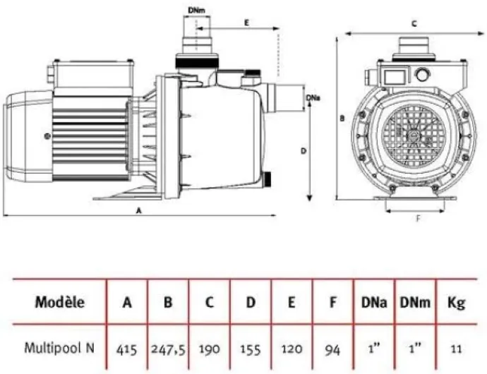 Surpresseur Espa Multipool N mono