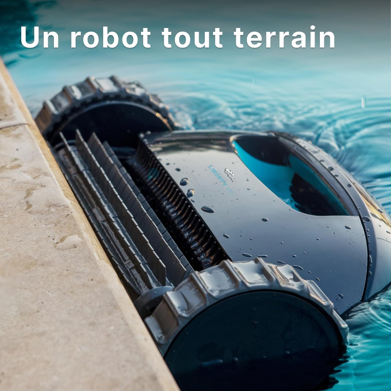 Liberty 200 Aspirateur Piscine sans Fil, Robot Piscine Fond et Parois, Ligne d'eau, Système de Filtration Ultra-Fine, 150Min d'Autonomie, pour Piscines Enterrées & Hors Sol Jusqu’à 10 m