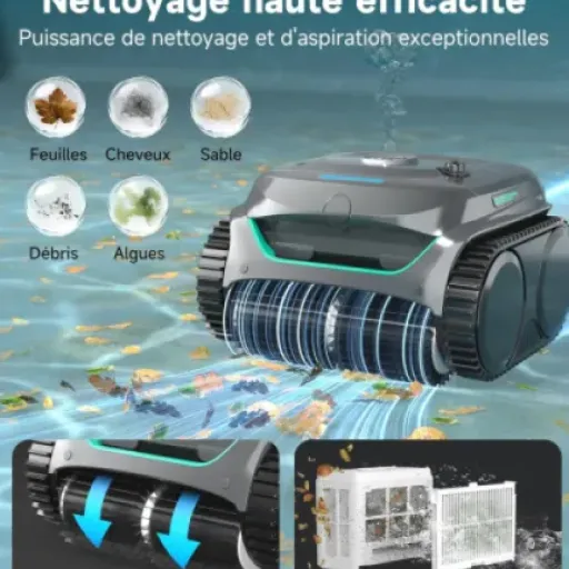 Test WYBOT C2 Robot Piscine : le nettoyeur sans fil qui fait (presque) oublier l’aspirateur manuel