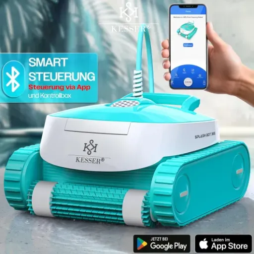 Test KESSER Robot de piscine : un nettoyeur qui fait le job sans être parfait