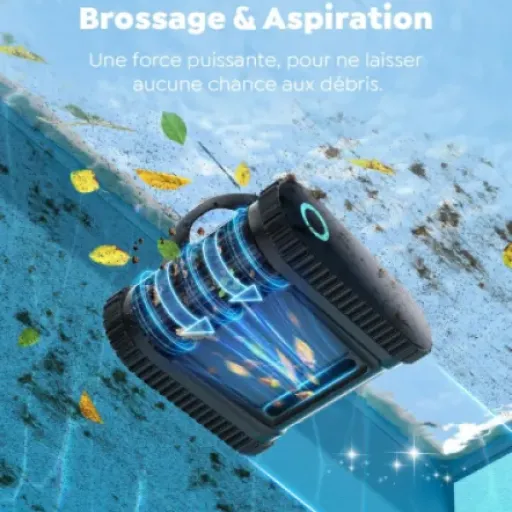 Test C1 Robot de Piscine BRINBO : le sans-fil qui nettoie vraiment fond ET parois