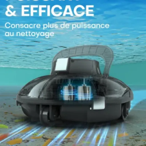 Test Winny 200 Robot Piscine : le petit robot sans fil qui fait (à peu près) le ménage tout seul