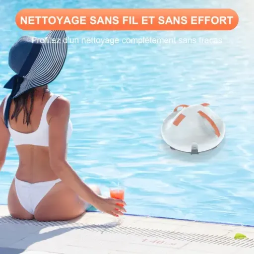 Test Robot Piscine sans Fil 130 min : le petit aspirateur qui fait le sale boulot à ta place