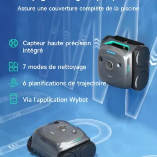 Test WYBOT C2 : le robot de piscine sans fil qui fait (presque) tout tout seul