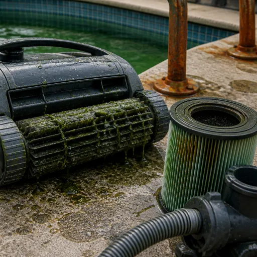 Canicule et eau qui vire au vert : régler le robot et la filtration avant que le bassin ne lâche