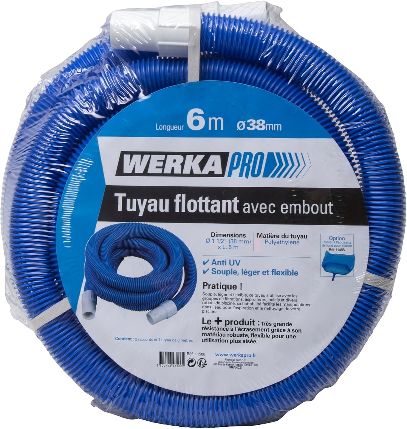 Tuyau Flottant Ø38mm avec Embout 6 mètres