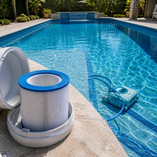 Un filtre pour piscine parfaitement entretenu : l’allié discret de votre robot nettoyeur