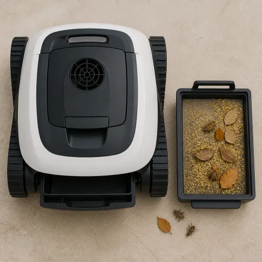 Pollen, insectes morts et feuilles d'été : adapter le filtre et le cycle du robot aux débris de pleine saison
